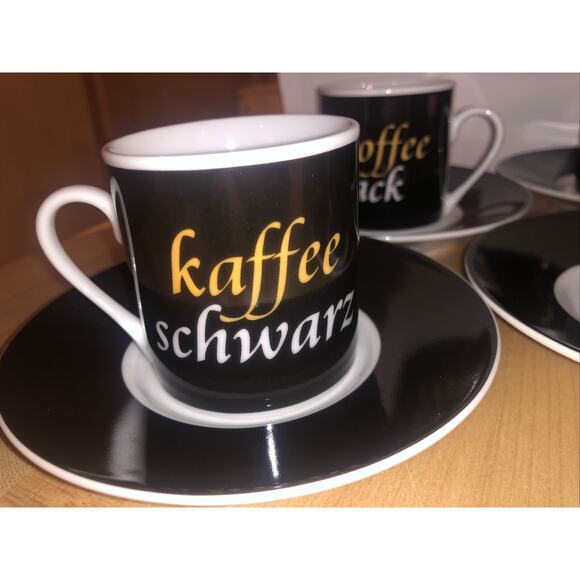 I. Godinger Company 12 PC SET Espresso Demitasse Cups and Saucers Coffee EXC!!! - Picture 7 of 12